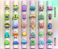 Yunmu Pavilion Monster Squad Family Silicone Nail Art Mold.